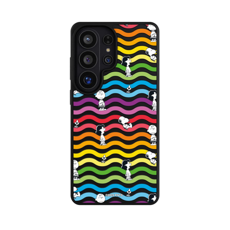 Galaxy S26 Ultra Base Case Snoopy Pattern Rainbow Transparent