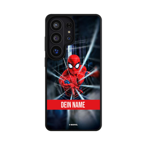 Samsung Galaxy S26 Ultra Base Case Spiderman Webs in Action Personalisierbar