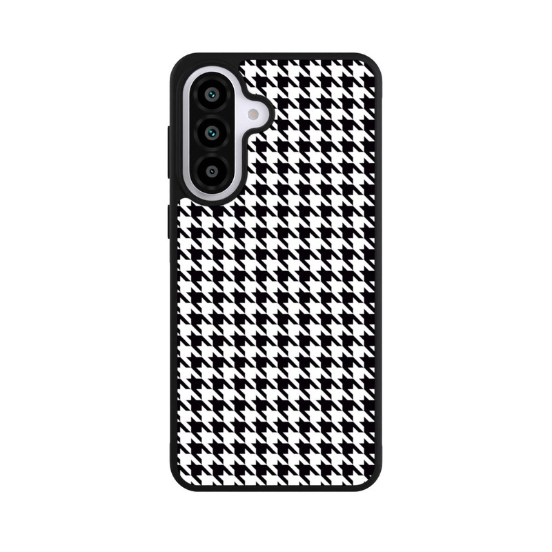 Galaxy A57 5G Base Case Hahnentritt Schwarz Weiß