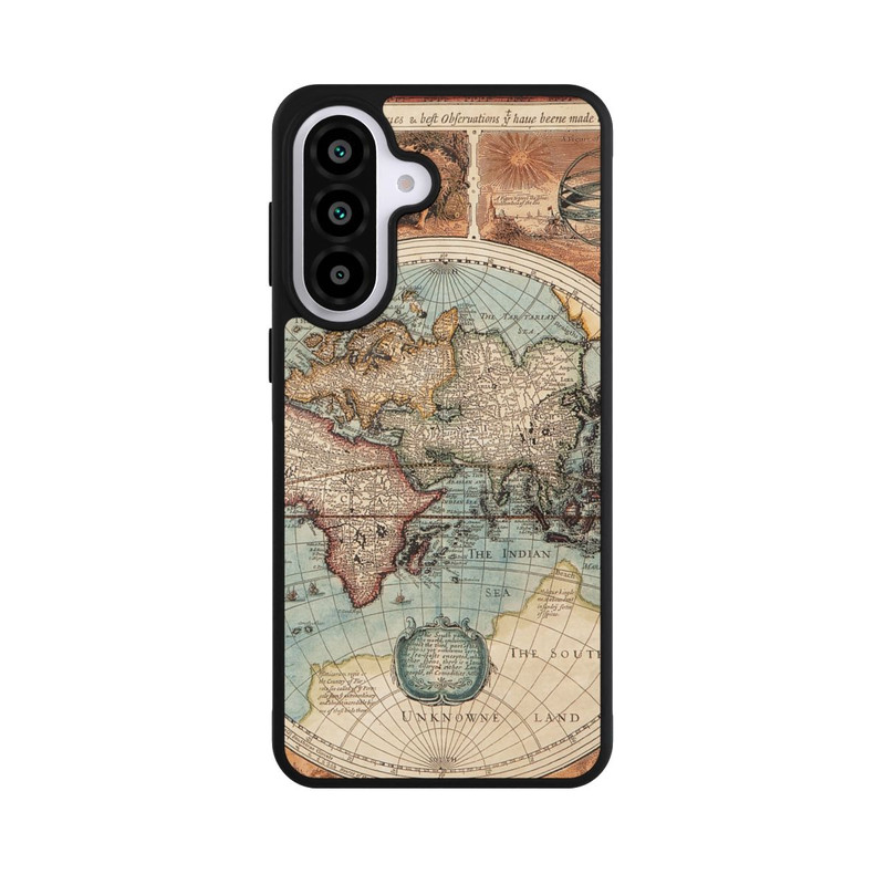 Galaxy A57 5G Base Case Vintage Weltkarte