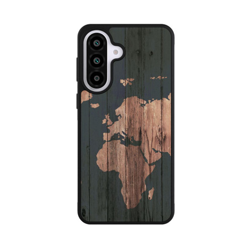 Samsung Galaxy A57 5G Base Case Wooden World Map