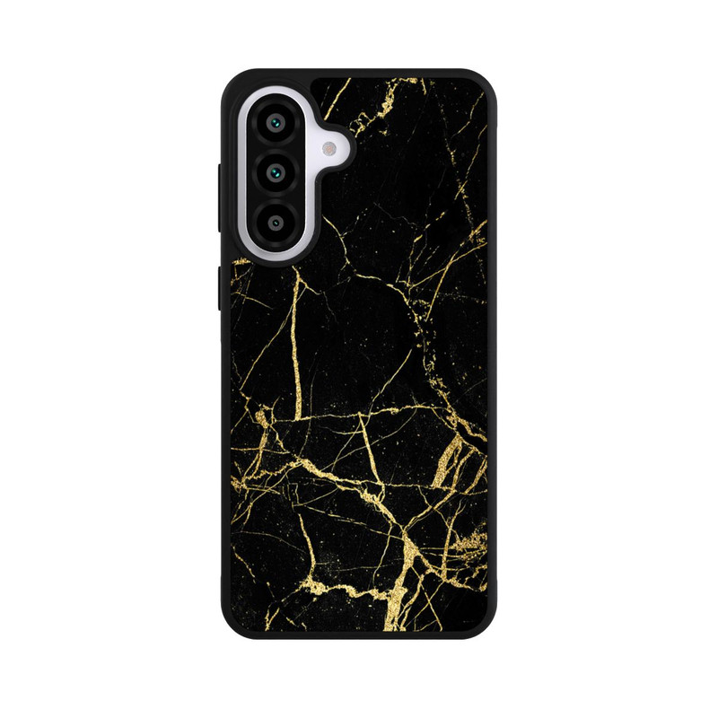 Galaxy A57 5G Base Case Schwarzgoldener Marmor-Look