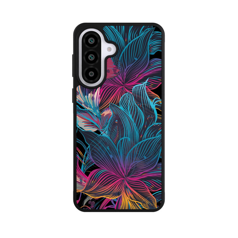 Galaxy A57 5G Base Case Neon Flower Power