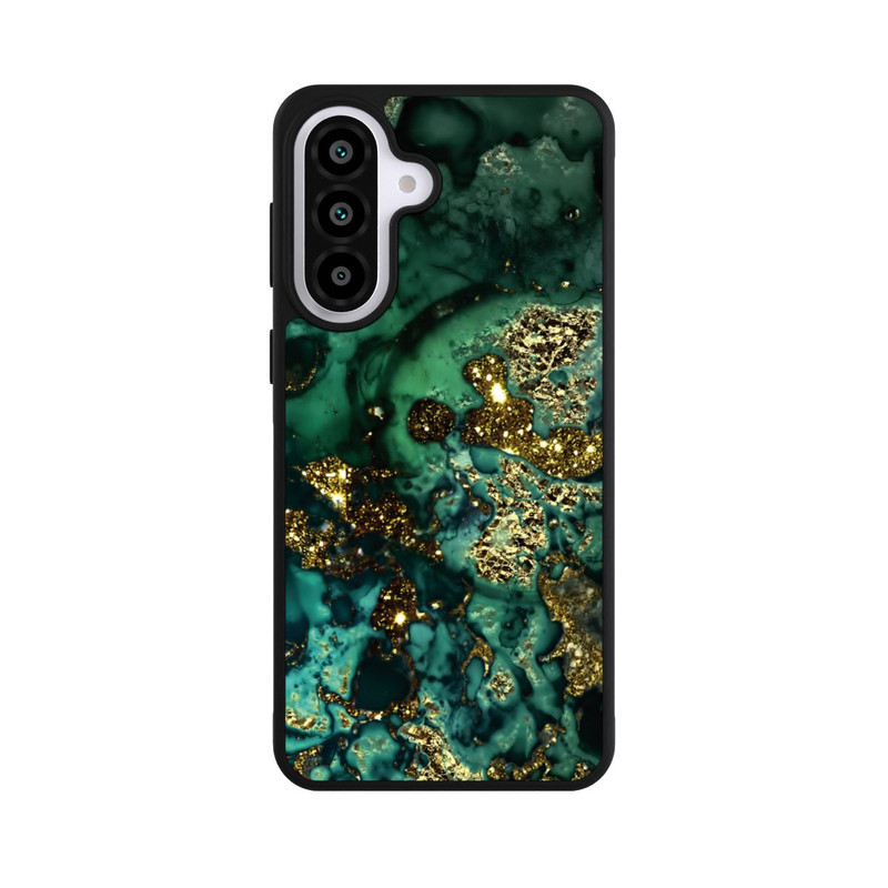 Galaxy A57 5G Base Case Cyan Glitzer Marmorlook
