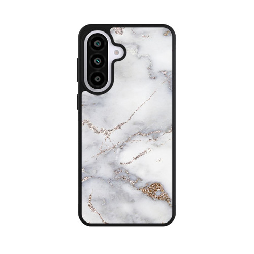 Samsung Galaxy A57 5G Base Case Silberglitzer Marmorlook