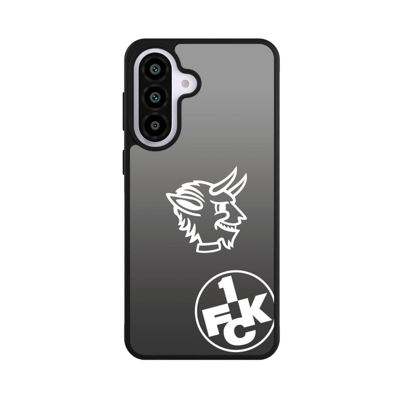 Galaxy A57 5G Base Case Teufelskopf FCK auf Schwarz