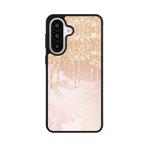 Samsung Galaxy A57 5G Base Case  Roségoldener Glitzer Tropfen Look
