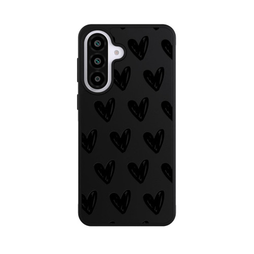 Samsung Galaxy A57 5G Base Case Herzen Schwarz ohne Hintergrund