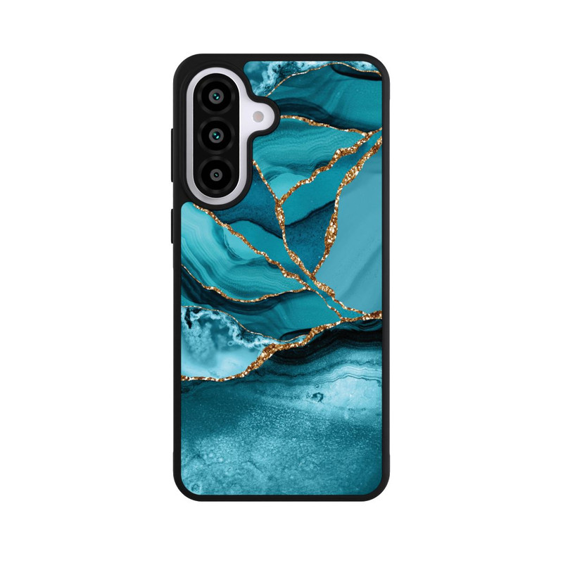 Galaxy A57 5G Base Case Eisblaue Marmor Landschaft