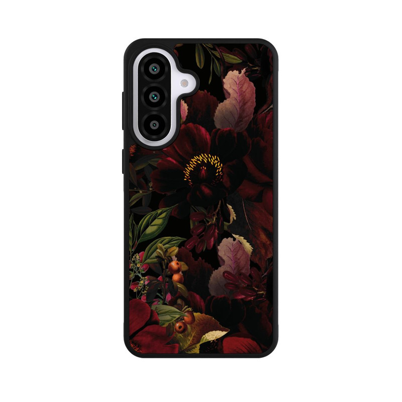 Galaxy A57 5G Base Case Dunkle Rote Vintage Barock Rosen