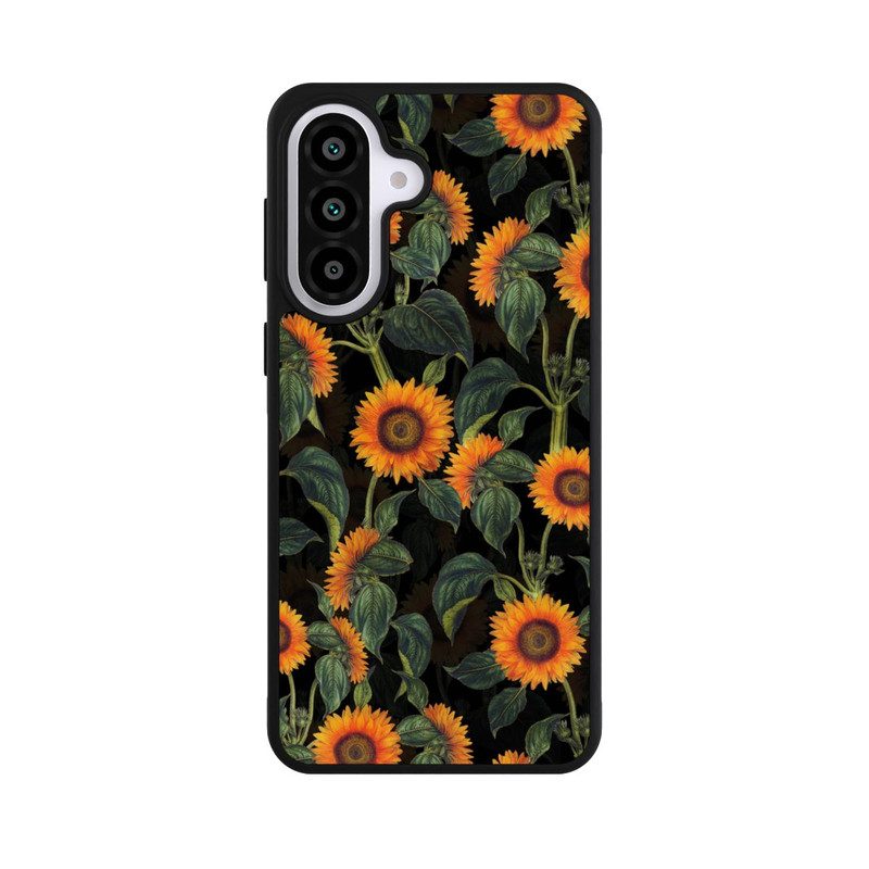 Galaxy A57 5G Base Case Sonnenblume schwarz