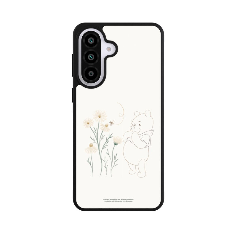 Galaxy A57 5G Base Case Winnie Puuh sieht sich Gänseblümchen an