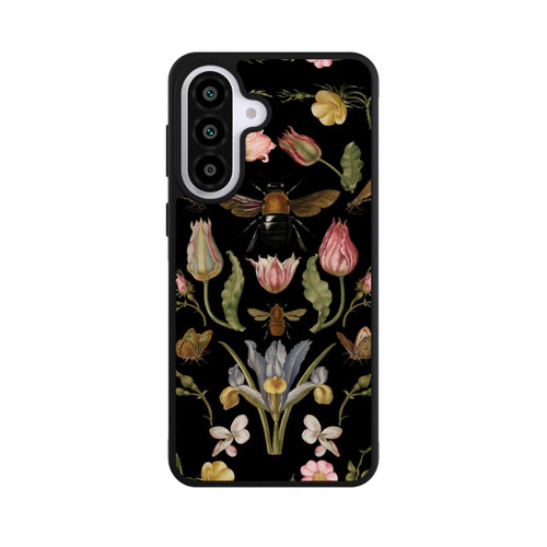 Samsung Galaxy A57 5G Base Case Wildblumen und Biene Schwarz