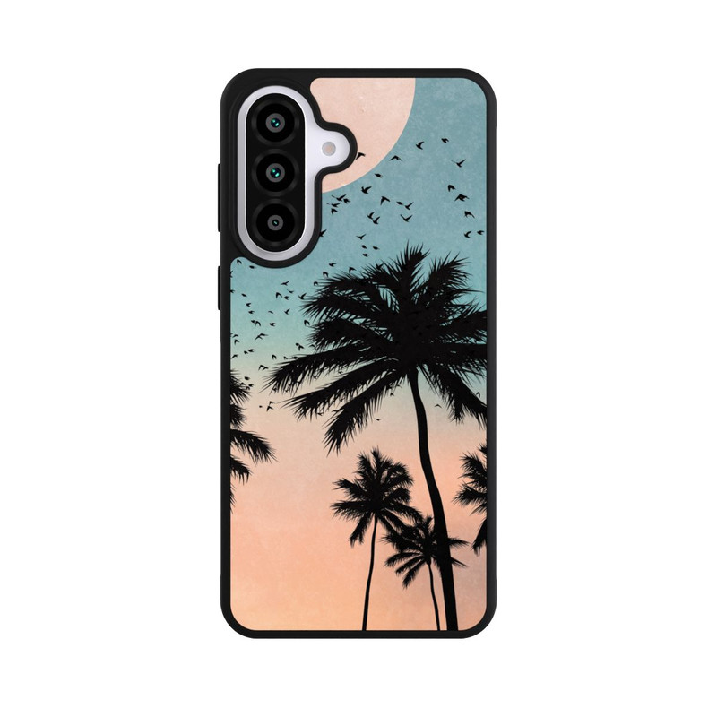 Galaxy A57 5G Base Case Sonnenaufgang Palmen