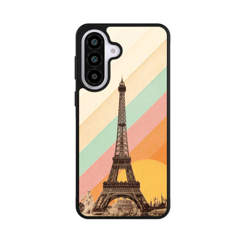 Samsung Galaxy A57 5G Base Case Eiffelturm Regenbogen
