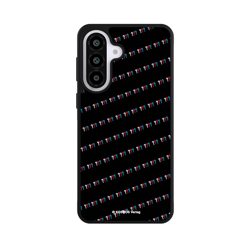 Galaxy A57 5G Base Case Drei Fragezeichen Muster Schräg