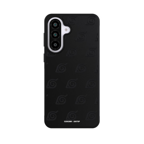 Samsung Galaxy A57 5G Base Case Schwarzes Konoha-Muster Transparent