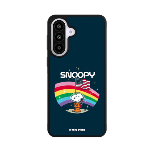 Samsung Galaxy A57 5G Base Case Snoopy Weltraumreisender Regenbogen