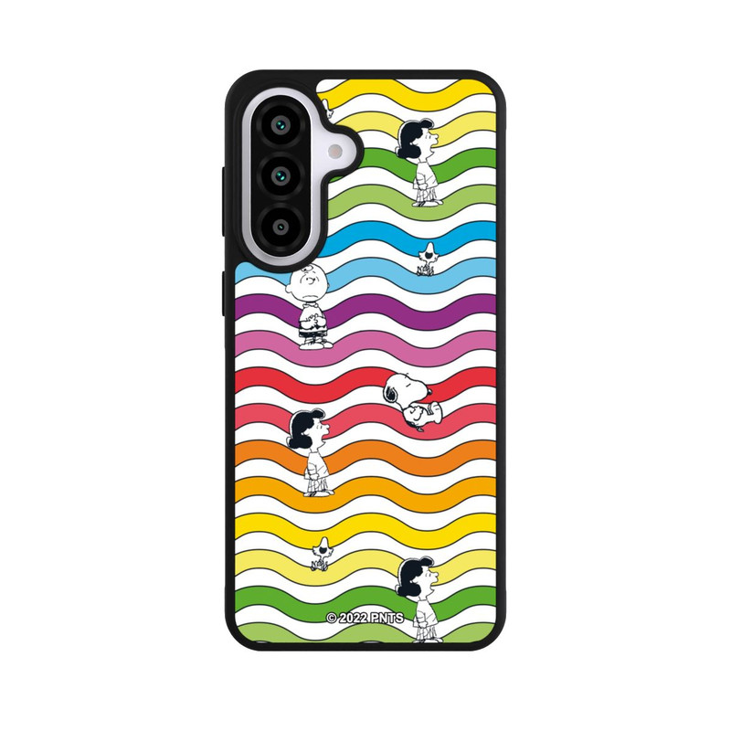 Galaxy A57 5G Base Case Snoopy Pattern Rainbow