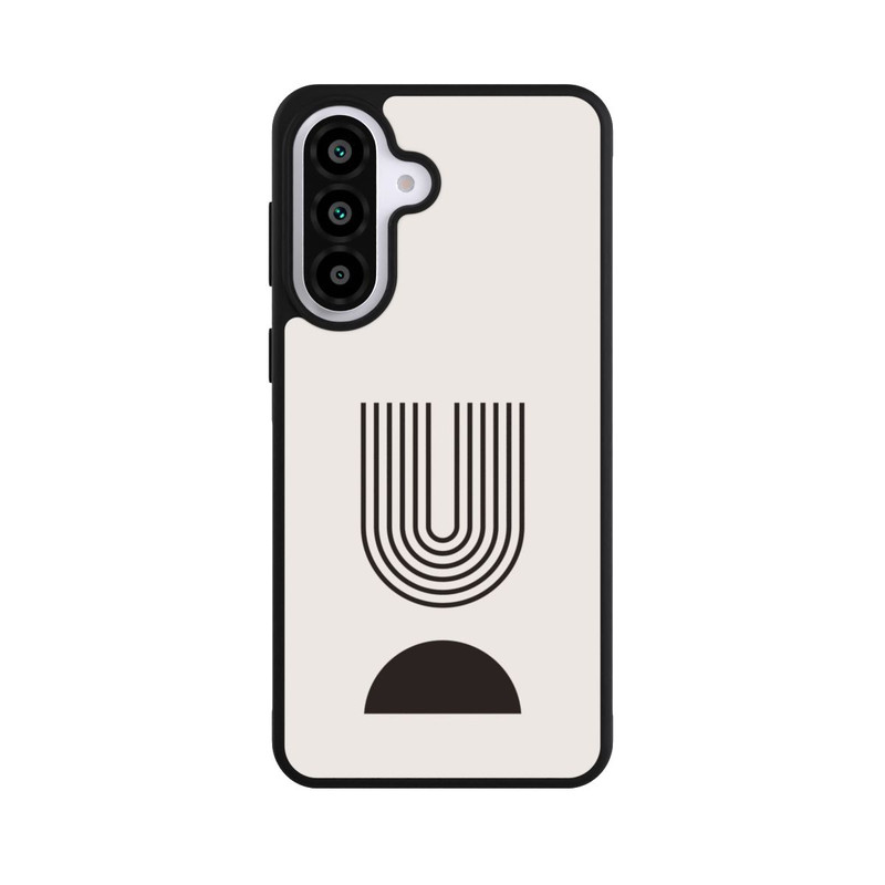 Galaxy A57 5G Base Case Moderne Kunst Schwarze Linien