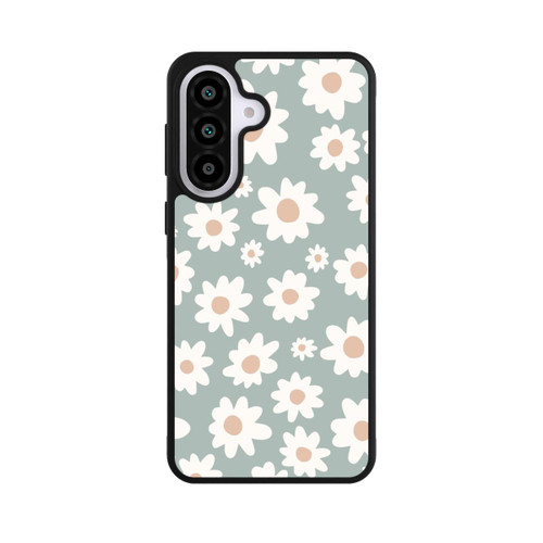 Samsung Galaxy A57 5G Base Case Gänseblümchen Muster grün