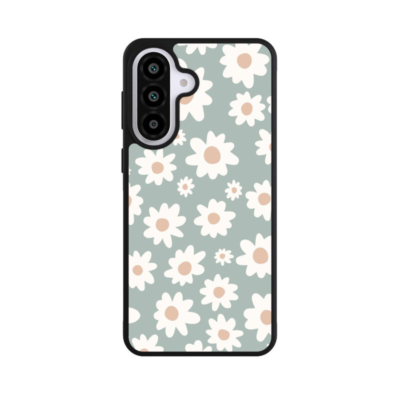 Galaxy A57 5G Base Case Gänseblümchen Muster grün