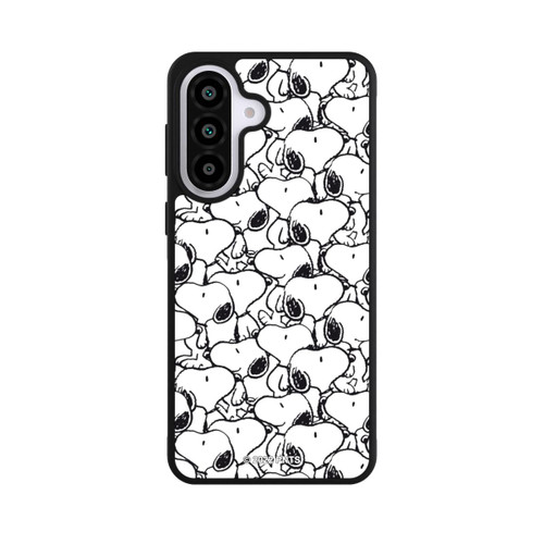 Samsung Galaxy A57 5G Base Case Snoopy Muster Schwarz und Weiß