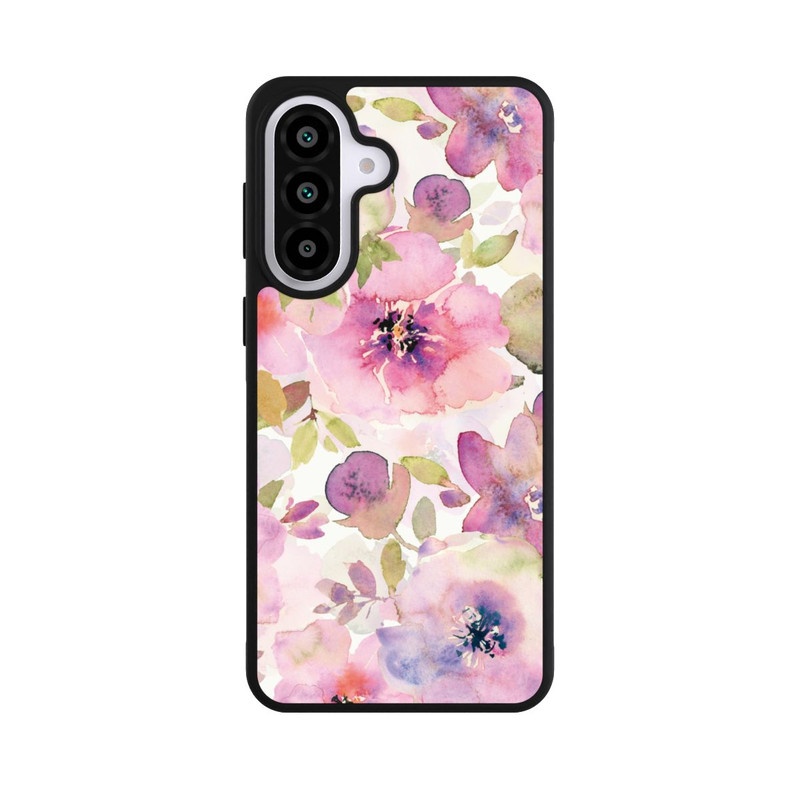 Galaxy A57 5G Base Case Tapete mit rosa Blumen