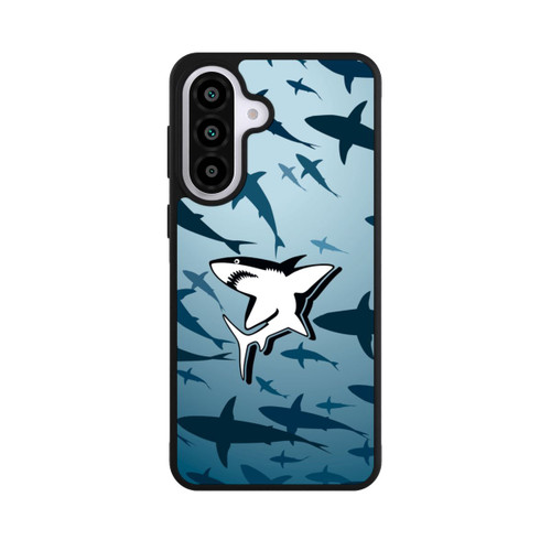 Samsung Galaxy A57 5G Base Case Haie Muster Blau