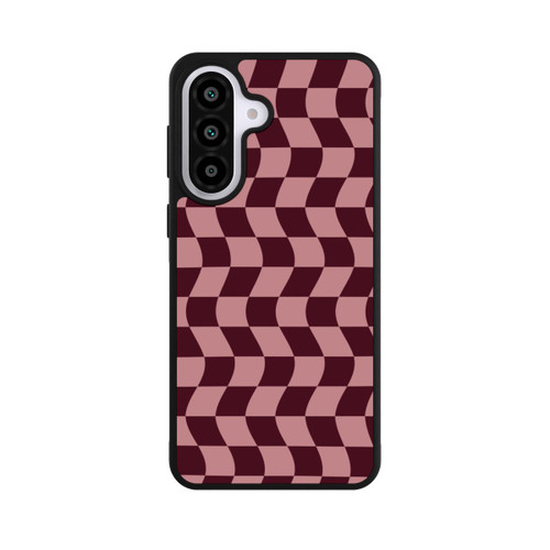 Samsung Galaxy A57 5G Base Case Schachbrett Rot-Rosa