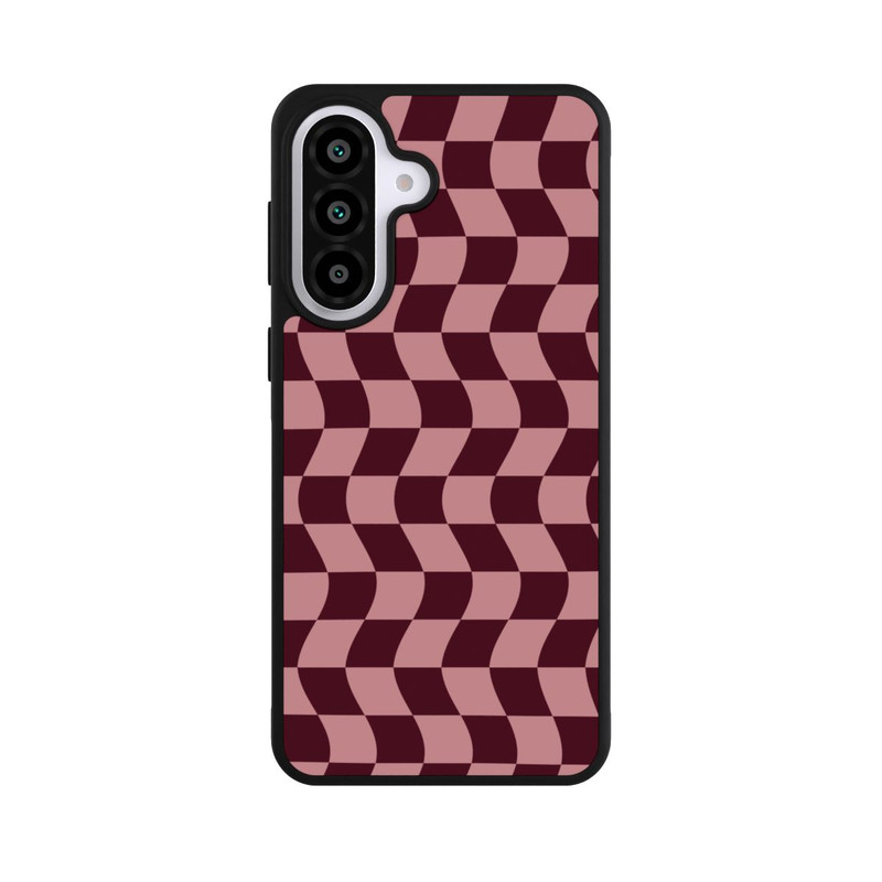Galaxy A57 5G Base Case Schachbrett Rot-Rosa