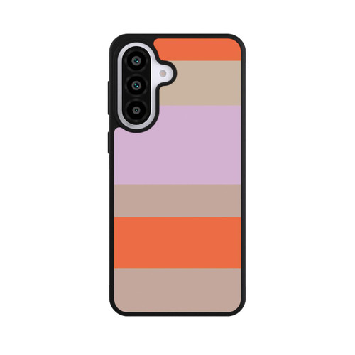 Samsung Galaxy A57 5G Base Case Moca Lila Orange Stripes