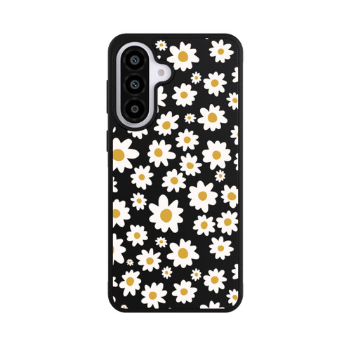Samsung Galaxy A57 5G Base Case Daisy Flower Seamless Pattern Transparent