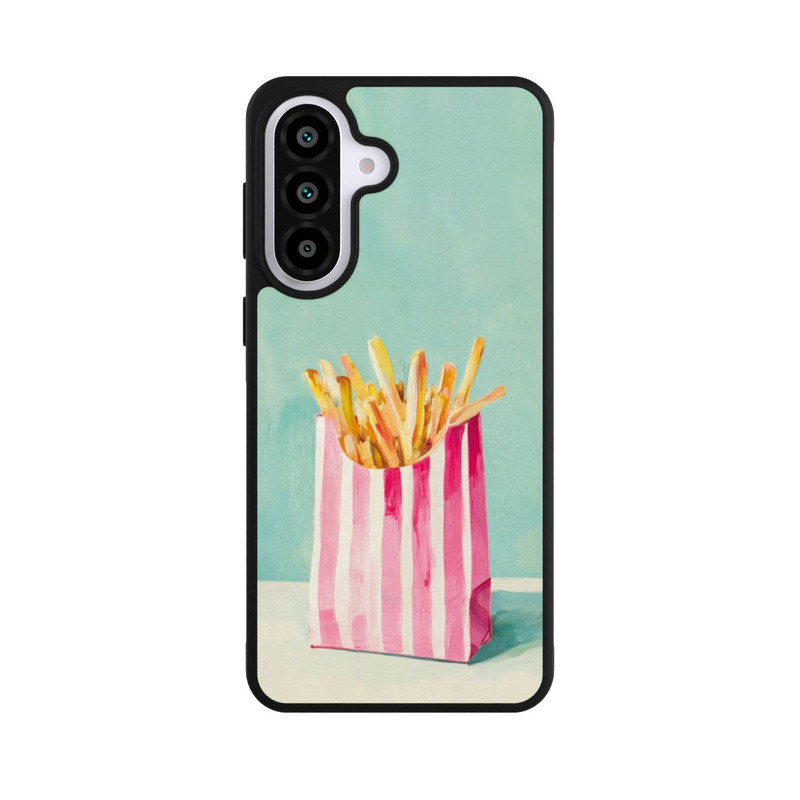 Galaxy A57 5G Base Case Retro Pommes Blau Watercolor
