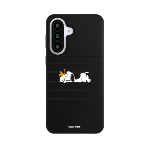 Samsung Galaxy A57 5G Base Case Snoopy Woodstock Streifen Peanuts Transparent