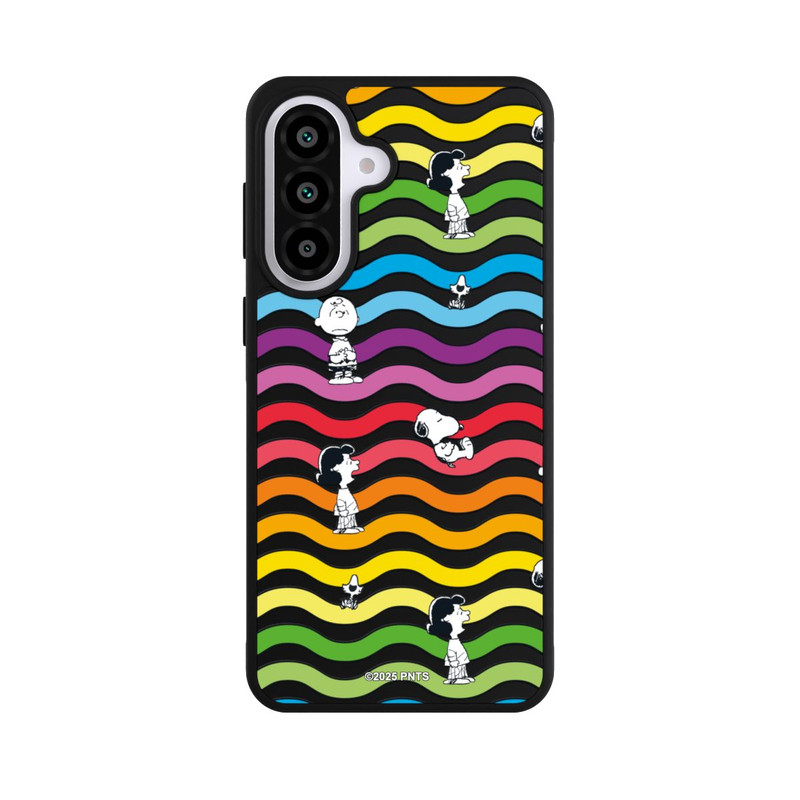Galaxy A57 5G Base Case Snoopy Pattern Rainbow Transparent