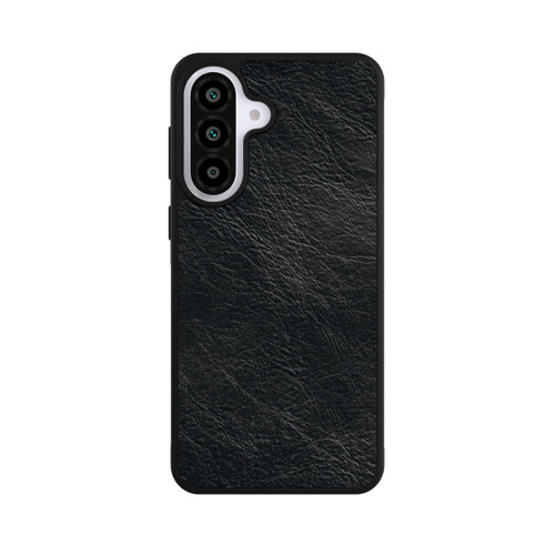 Samsung Galaxy A57 5G Base Case Schwarzer Lederlook Hintergrund