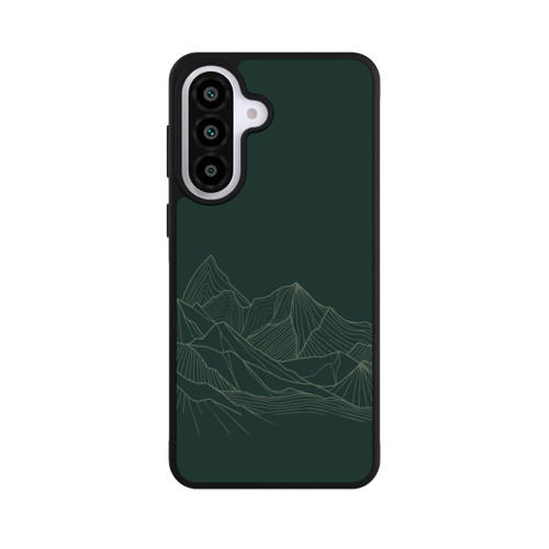 Samsung Galaxy A57 5G Base Case Berg Line Art Grün