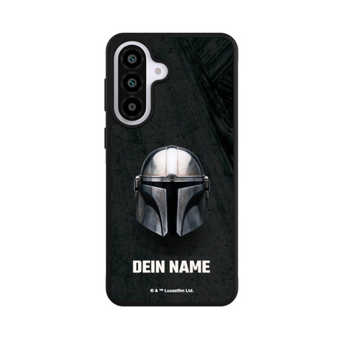 Samsung Galaxy A57 5G Base Case Star Wars Mandalorian Black Helmet Personalisierbar