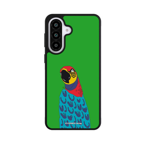 Samsung Galaxy A57 5G Base Case Drei Fragezeichen und der Super-Papagei