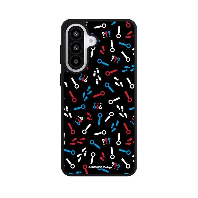 Galaxy A57 5G Base Case Drei Fragezeichen Detektiv Muster