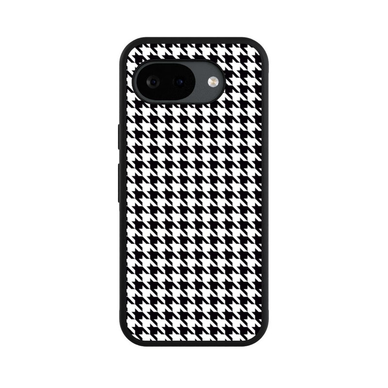 Pixel 10a Base Case Hahnentritt Schwarz Weiß
