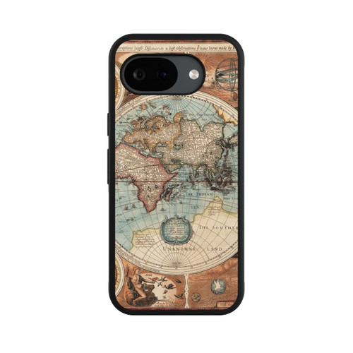 Google Pixel 10a Base Case Vintage Weltkarte