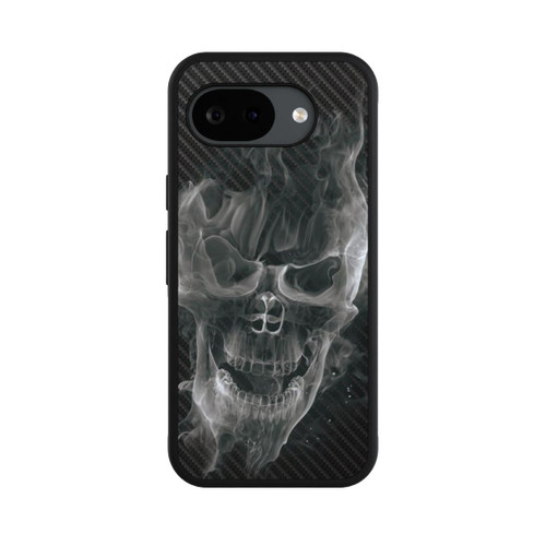 Google Pixel 10a Base Case rauchender Totenkopf Carbon
