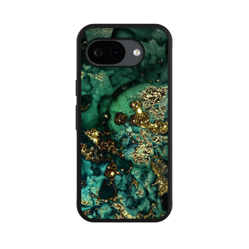 Pixel 10a Base Case Cyan Glitzer Marmorlook