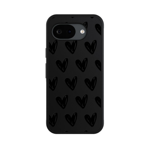 Google Pixel 10a Base Case Herzen Schwarz ohne Hintergrund