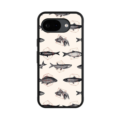 Google Pixel 10a Base Case Fische in Geometrie