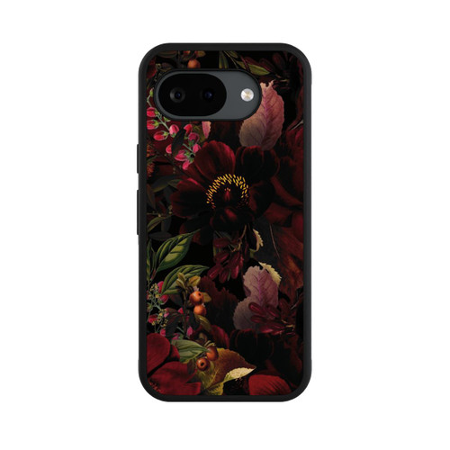 Google Pixel 10a Base Case Dunkle Rote Vintage Barock Rosen