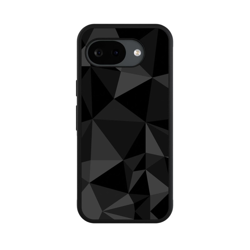 Pixel 10a Base Case Polygonmuster schwarz