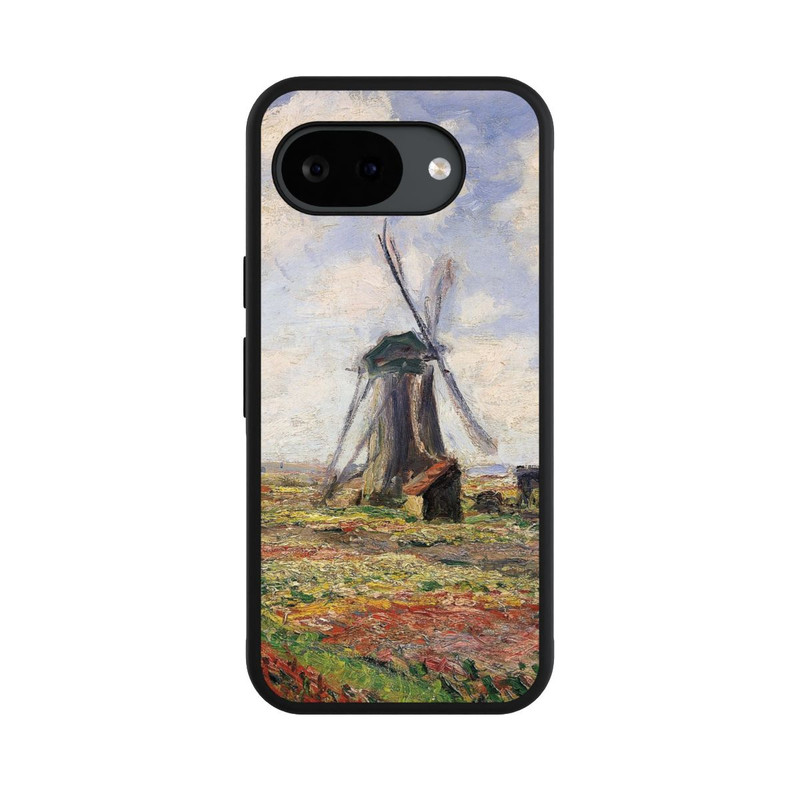 Pixel 10a Base Case Tulpenfelder mit der Rijnsburger Windmühle von Claude Monet